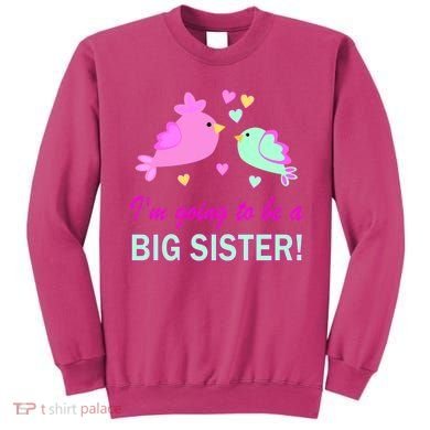 I'm Going to Be Big Sister Bird Sweatshirt