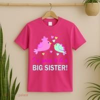 I'm Going to Be Big Sister Bird T-Shirt thumb 2