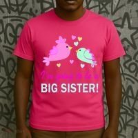 I'm Going to Be Big Sister Bird T-Shirt thumb 3