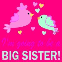 I'm Going to Be Big Sister Bird Button thumb 1