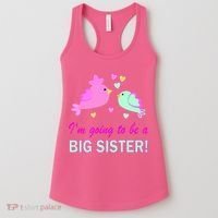 I'm Going to Be Big Sister Bird Women's Tank Top thumb 0