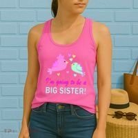 I'm Going to Be Big Sister Bird Women's Tank Top thumb 2