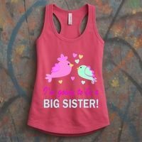 I'm Going to Be Big Sister Bird Women's Tank Top thumb 3