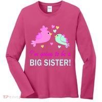 I'm Going to Be Big Sister Bird Women's Long Sleeve Shirt thumb 0