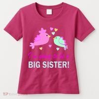 I'm Going to Be Big Sister Bird Women's T-Shirt thumb 0