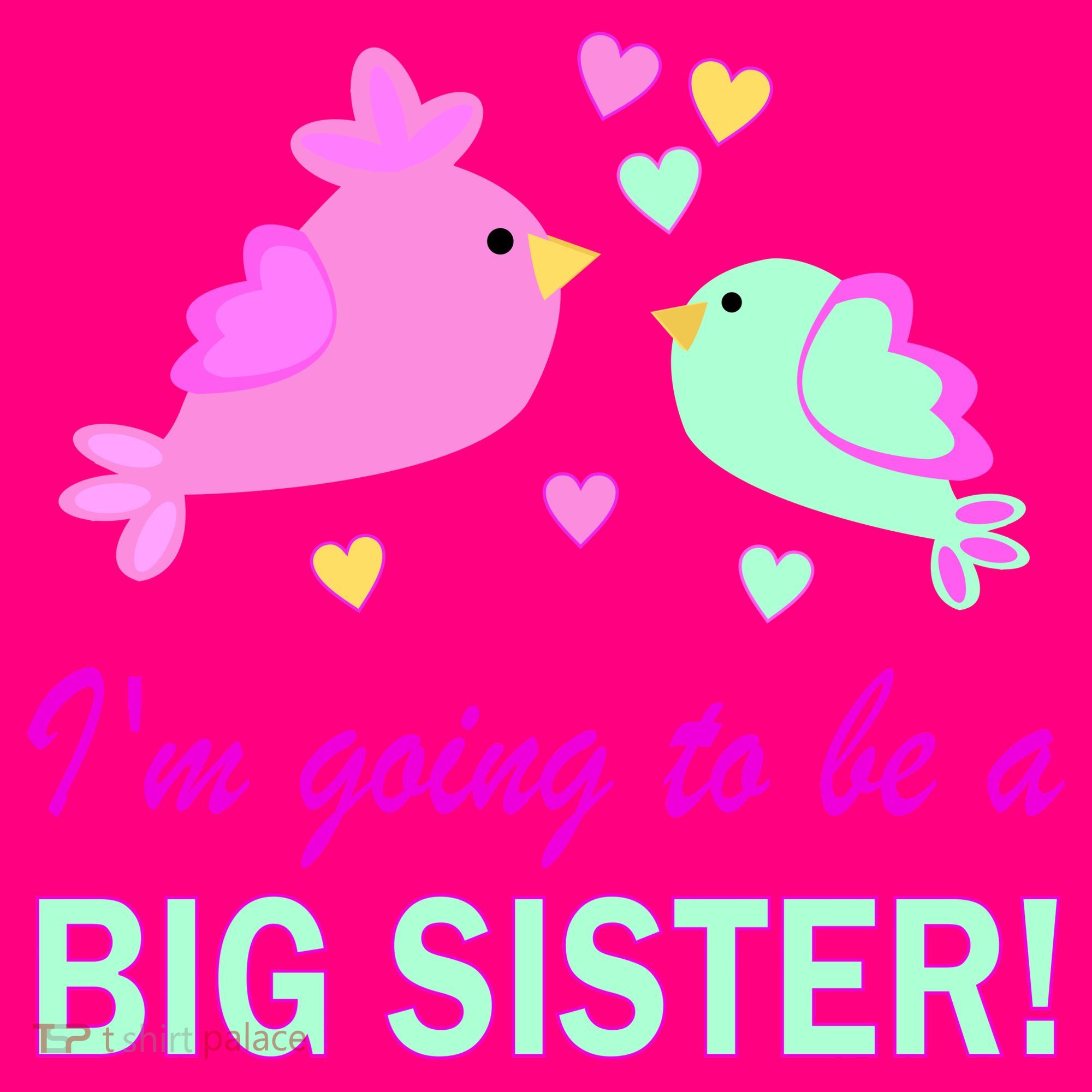 I'm Going to Be Big Sister Bird Women's T-Shirt