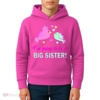 I'm Going to Be Big Sister Bird Kids Hoodie thumb 4