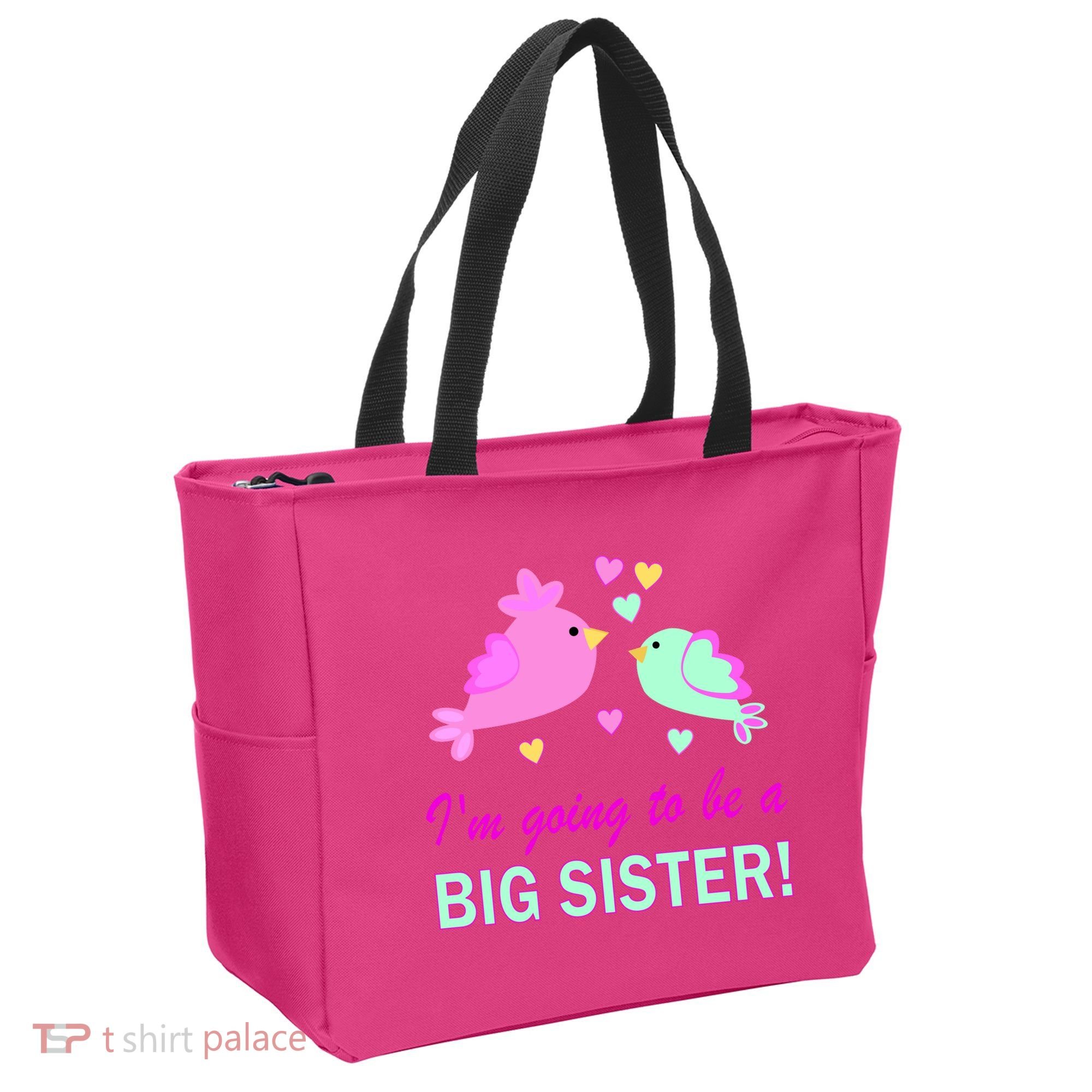 I'm Going to Be Big Sister Bird Tote Bag
