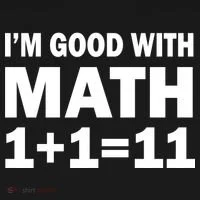 I'm GOOD with Math 1 Plus 1 Plus 11 Doggie Tank thumb 4