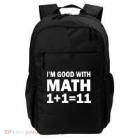 I'm GOOD with Math 1 Plus 1 Plus 11 Backpack thumb 0