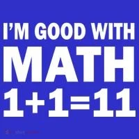 I'm GOOD with Math 1 Plus 1 Plus 11 Women's Long Sleeve Shirt thumb 2