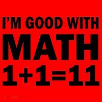 I'm GOOD with Math 1 Plus 1 Plus 11 Santa Hat thumb 1
