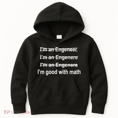 I'm Good With Math Engineer Kids Hoodie