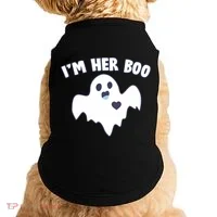 I'm Her Boo Matching Halloween Doggie Tank thumb 0