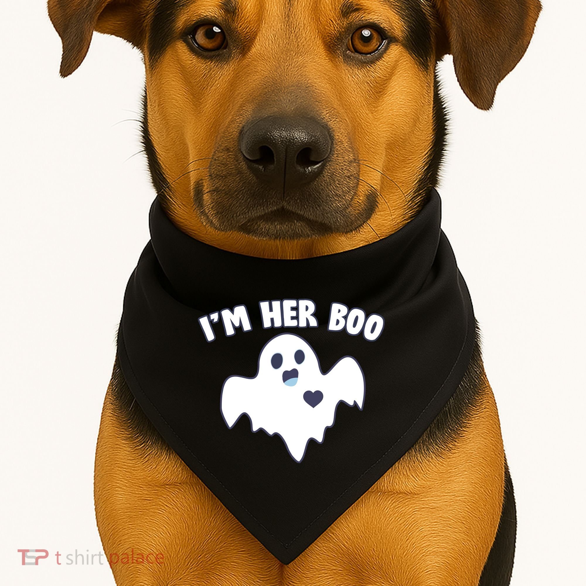 I'm Her Boo Matching Halloween USA-Made Doggie Bandana