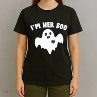 I'm Her Boo Matching Halloween T-Shirt thumb 4