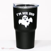 I'm Her Boo Matching Halloween Tumbler thumb 0