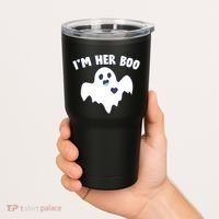 I'm Her Boo Matching Halloween Tumbler thumb 2