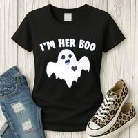 I'm Her Boo Matching Halloween Women's T-Shirt thumb 3