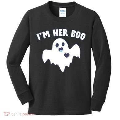 I'm Her Boo Matching Halloween Kids Long Sleeve Shirt