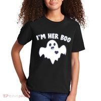 I'm Her Boo Matching Halloween Kids T-Shirt thumb 2