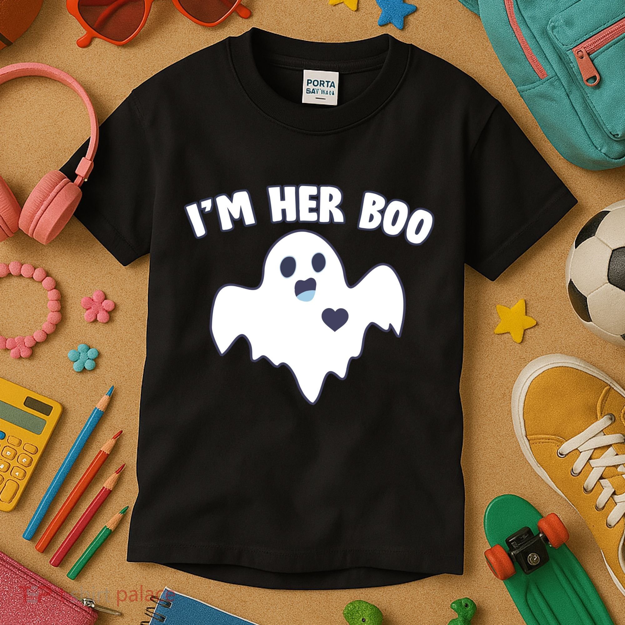 I'm Her Boo Matching Halloween Kids T-Shirt