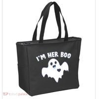 I'm Her Boo Matching Halloween Tote Bag thumb 2