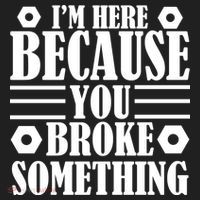 I'm Here Because You Broke Something Tumbler thumb 3