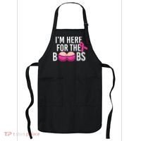 I'm Here For The Boobs Breast Cancer Apron thumb 0