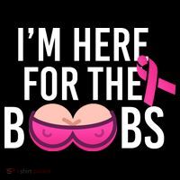 I'm Here For The Boobs Breast Cancer Bucket Hat thumb 4