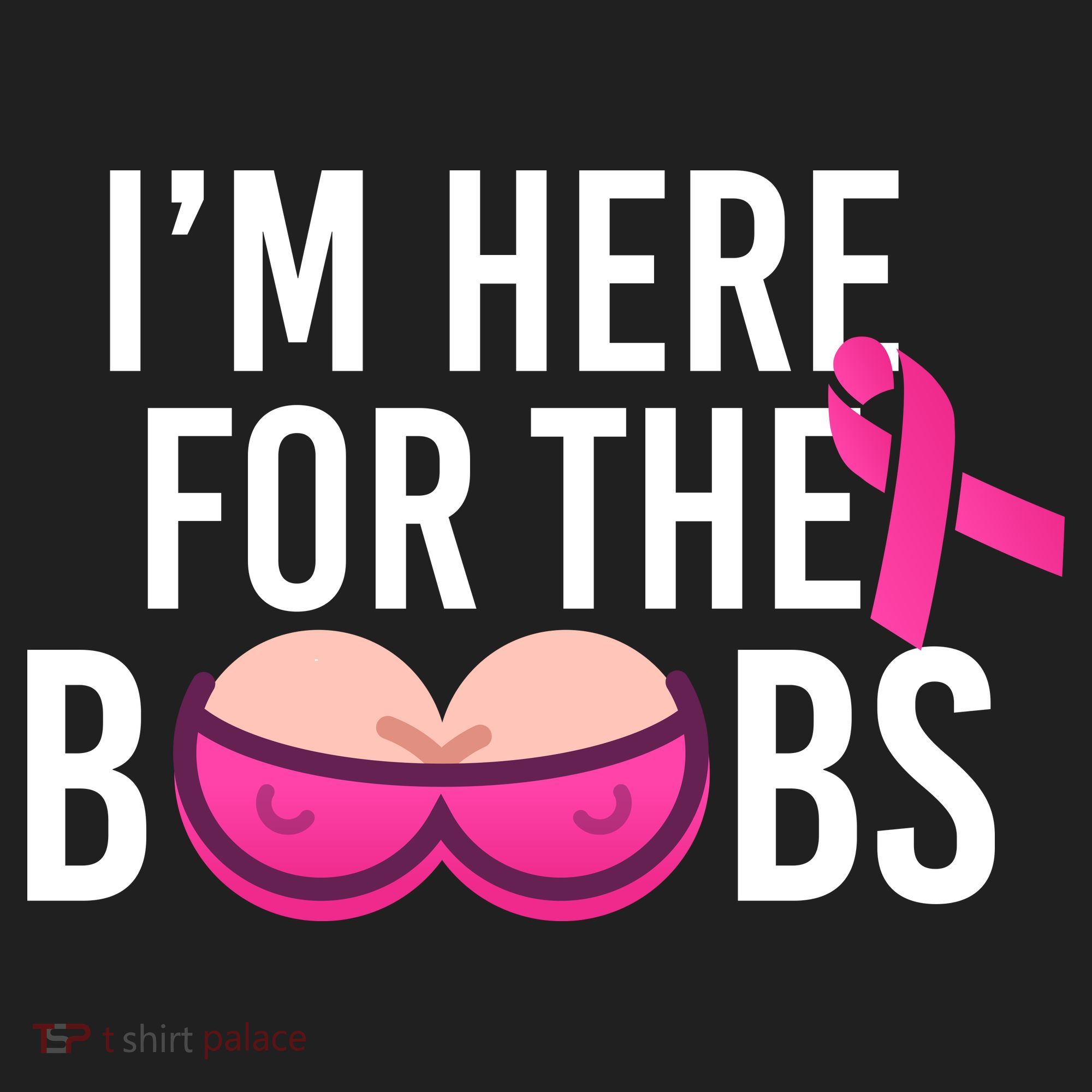I'm Here For The Boobs Breast Cancer Beanie