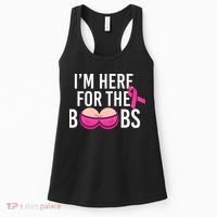 I'm Here For The Boobs Breast Cancer Women's Tank Top thumb 0