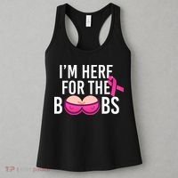 I'm Here For The Boobs Breast Cancer Women's Tank Top thumb 3
