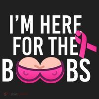 I'm Here For The Boobs Breast Cancer Golf Towel thumb 3