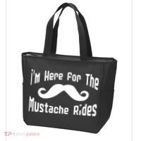 I'm Here For The Mustache Rides Tote Bag thumb 3