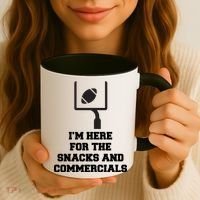 I'm Here For The Snacks And Commercials Coffee Mug thumb 3