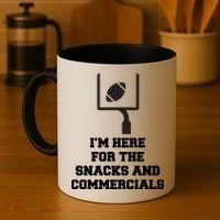 I'm Here For The Snacks And Commercials Coffee Mug thumb 4