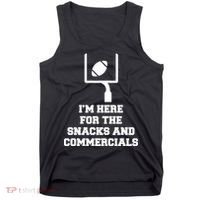 I'm Here For The Snacks And Commercials Tank Top thumb 0