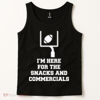 I'm Here For The Snacks And Commercials Tank Top thumb 2