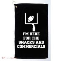 I'm Here For The Snacks And Commercials Golf Towel thumb 0