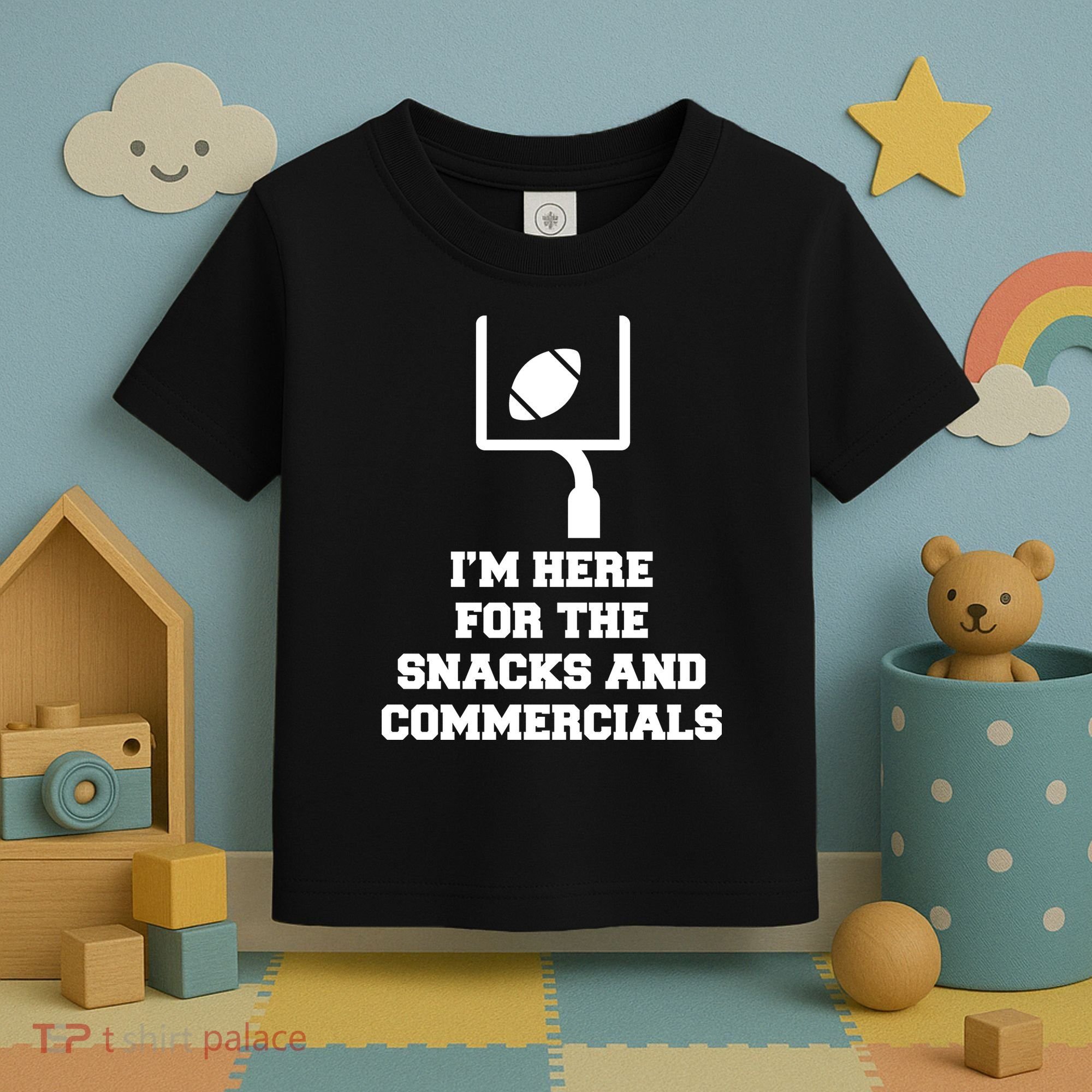 I'm Here For The Snacks And Commercials Toddler T-Shirt
