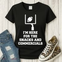 I'm Here For The Snacks And Commercials Women's T-Shirt thumb 3