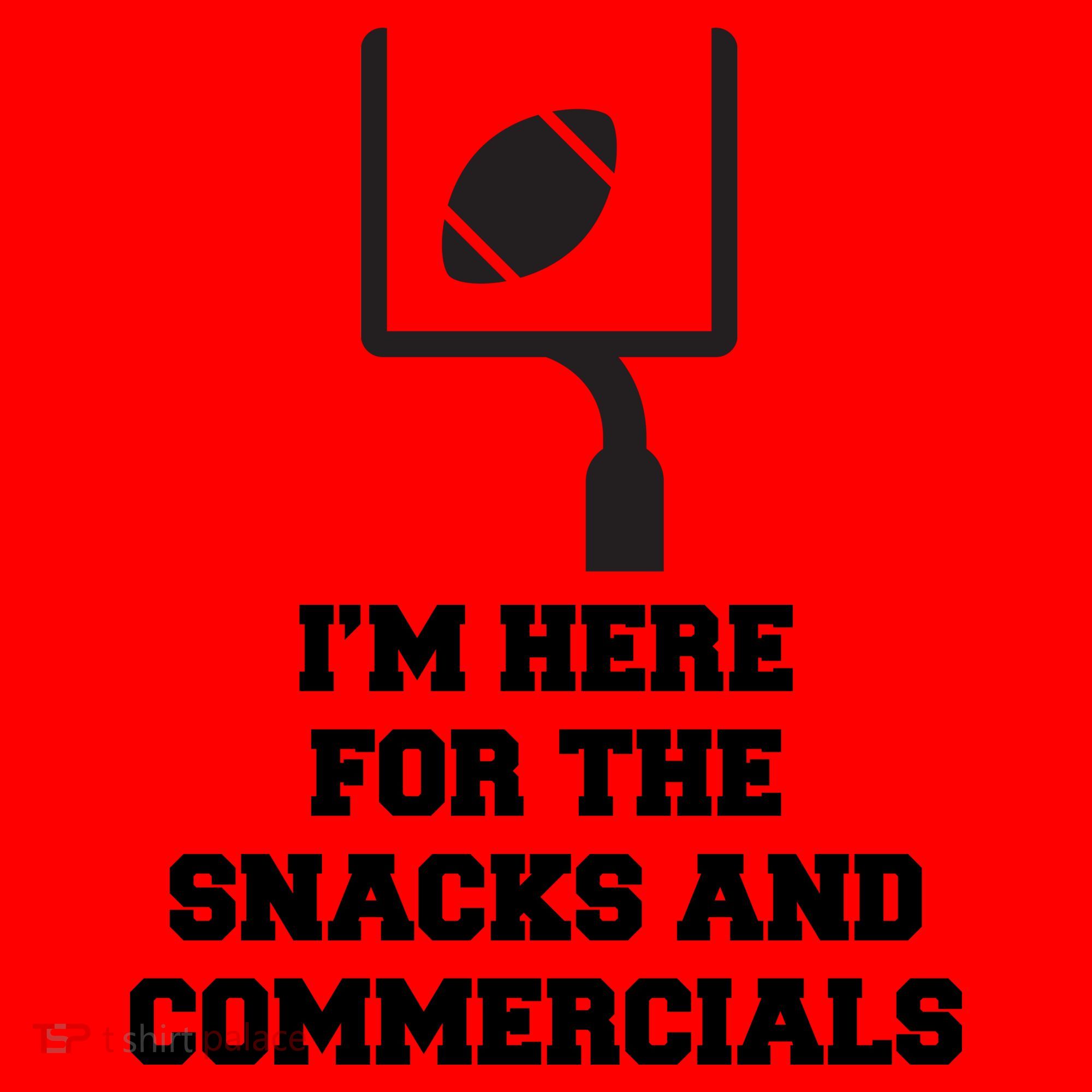 I'm Here For The Snacks And Commercials Santa Hat