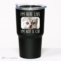 I'm Here Live I'm Not A Cat Zoom Lawyer Cat Meme Tumbler thumb 0
