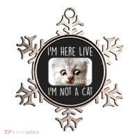 I'm Here Live I'm Not A Cat Zoom Lawyer Cat Meme Ornament thumb 0