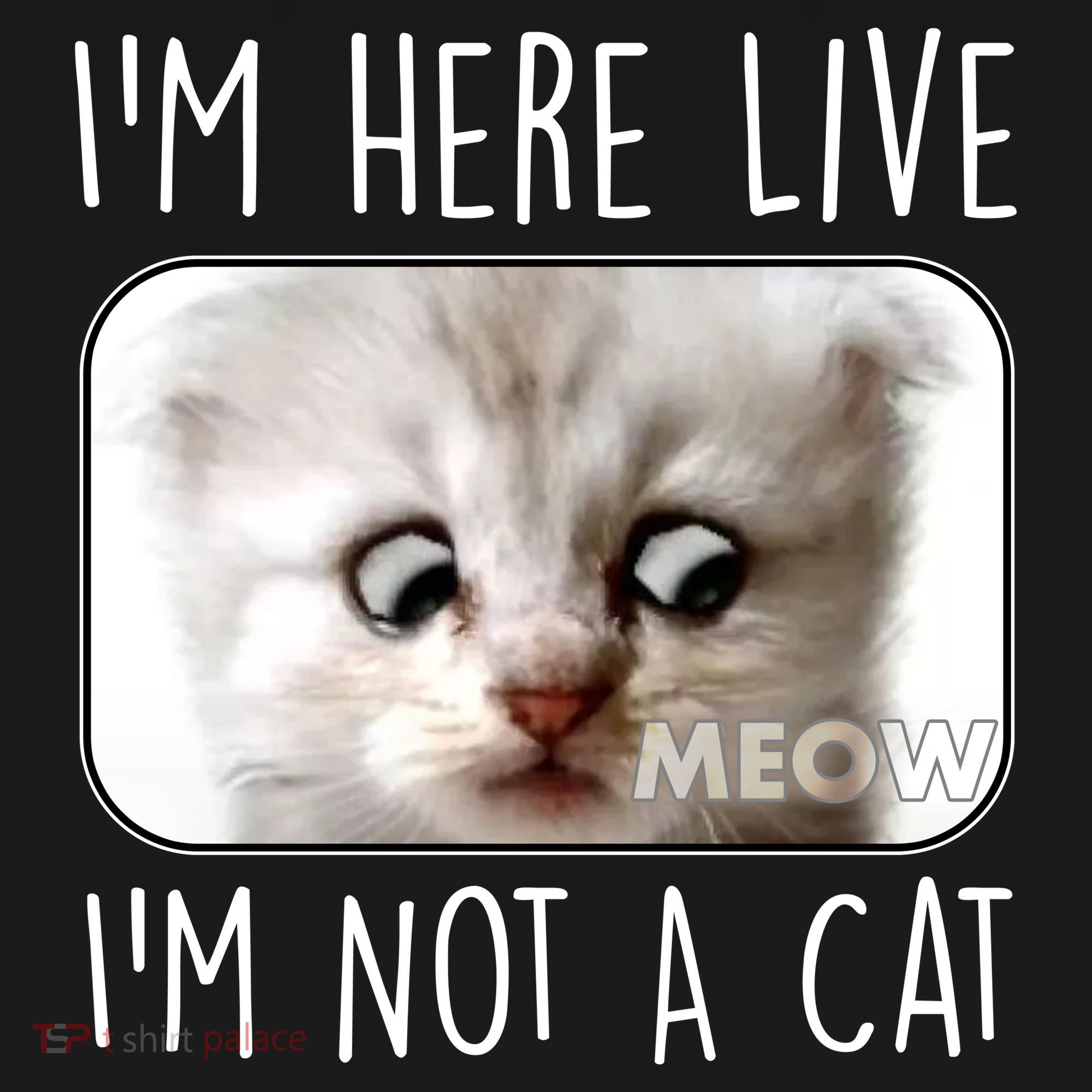 I'm Here Live I'm Not A Cat Zoom Lawyer Cat Meme Women's Tank Top