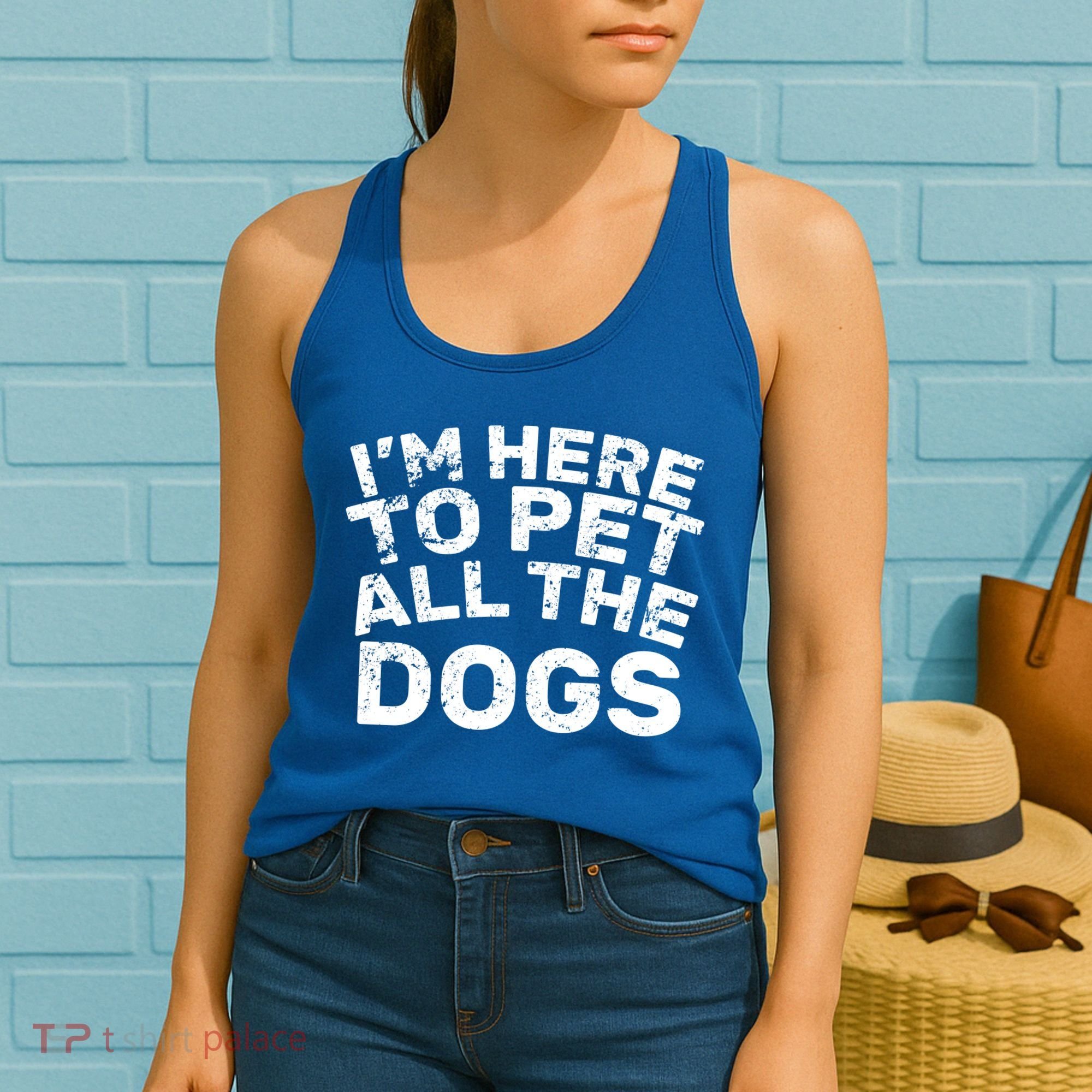 I'm Here To Pet All The Dogs Women's Tank Top