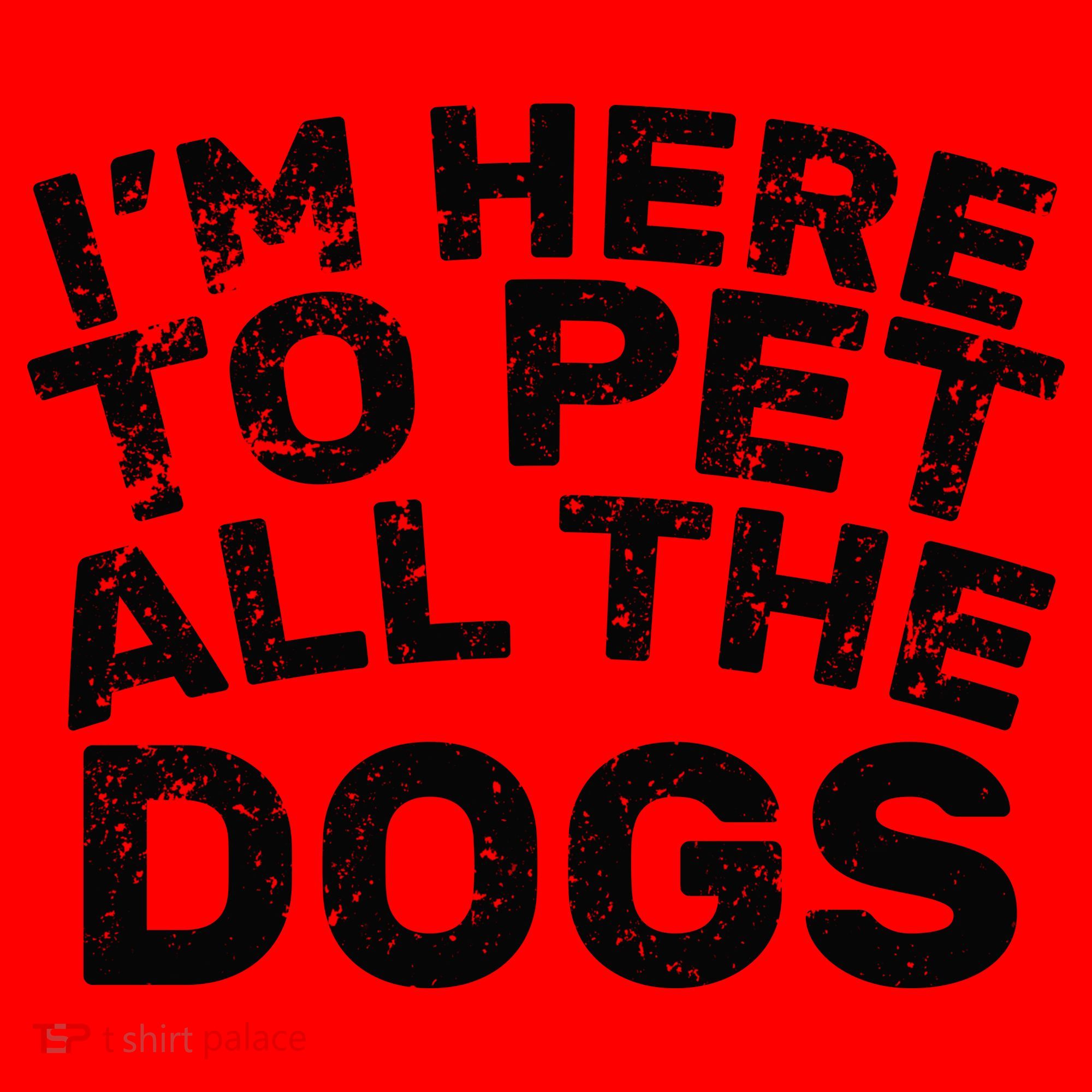 I'm Here To Pet All The Dogs Santa Hat