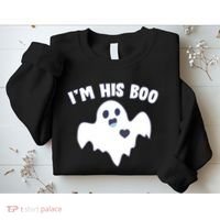 I'm His Boo Matching Halloween Sweatshirt thumb 2