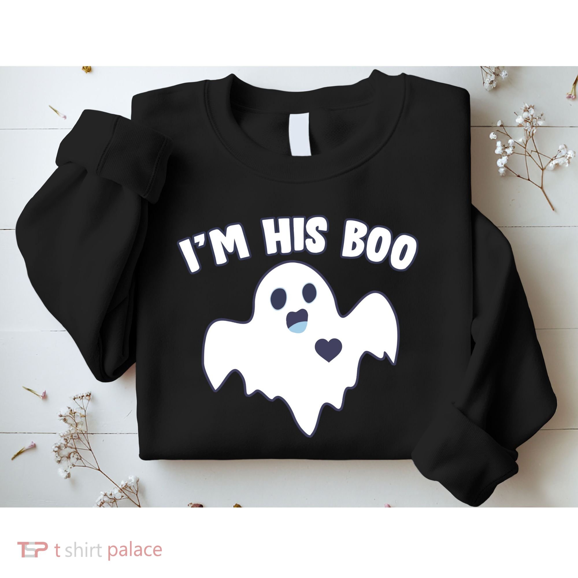 I'm His Boo Matching Halloween Sweatshirt